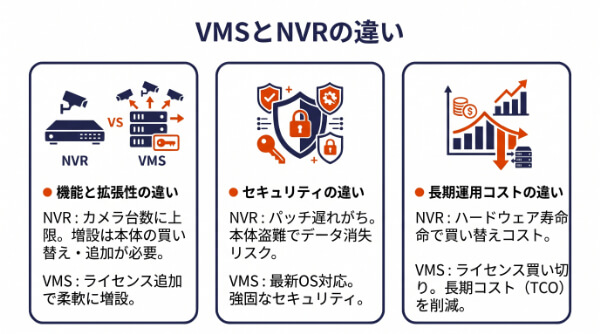 NVR(レコーダー)運用との決定的な違い